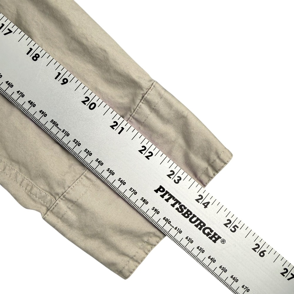 Cabelas Outdoor Gear Mens XL Khaki Cotton Fishing Hiking Utility Shirt Vent Back - Picture 6 of 16